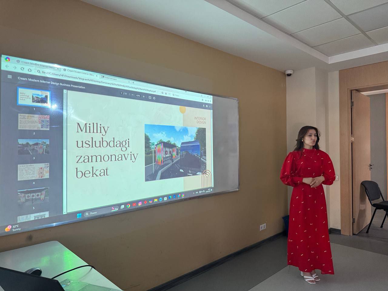 "Dolzarb 90 kun" loyihasi doirasida "Milliy va zamonaviy uslubdagi bekat loyihasi"mavzusida taqdimoti bo'lib o'tdi